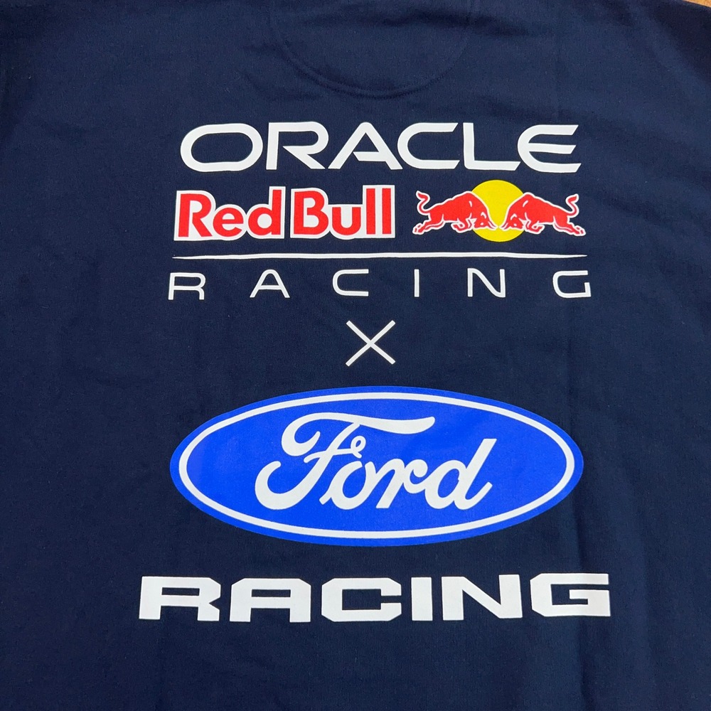 Oracle Red Bull Racing Mens XL Navy Ford Racing Graphic Crewneck Sweatshirt - Picture 9 of 12
